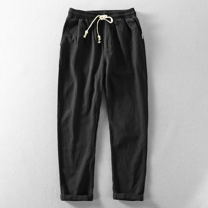 Sevanno | Men’s Relaxed-Fit Linen Trousers