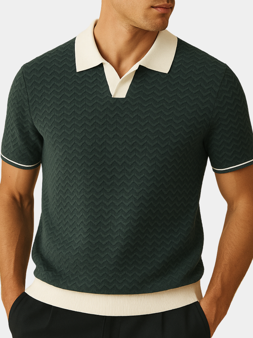 Luca | Polo de tecido texturado