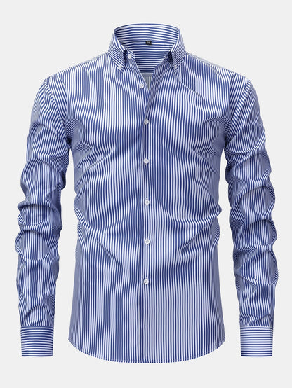 Sevanno | Långärmad randig skjorta med knappar