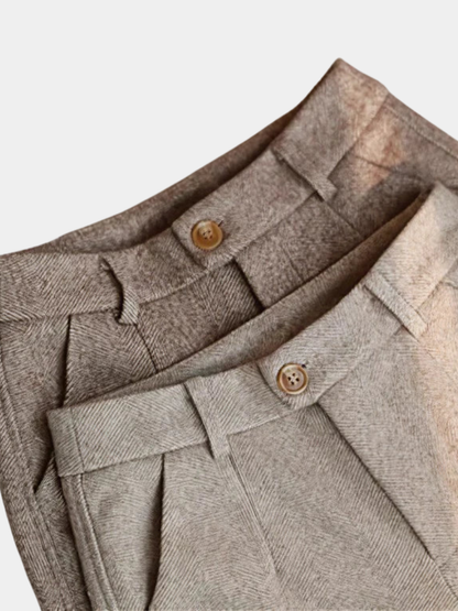 Elegante, maßgeschneiderte Hose aus reiner Wolle