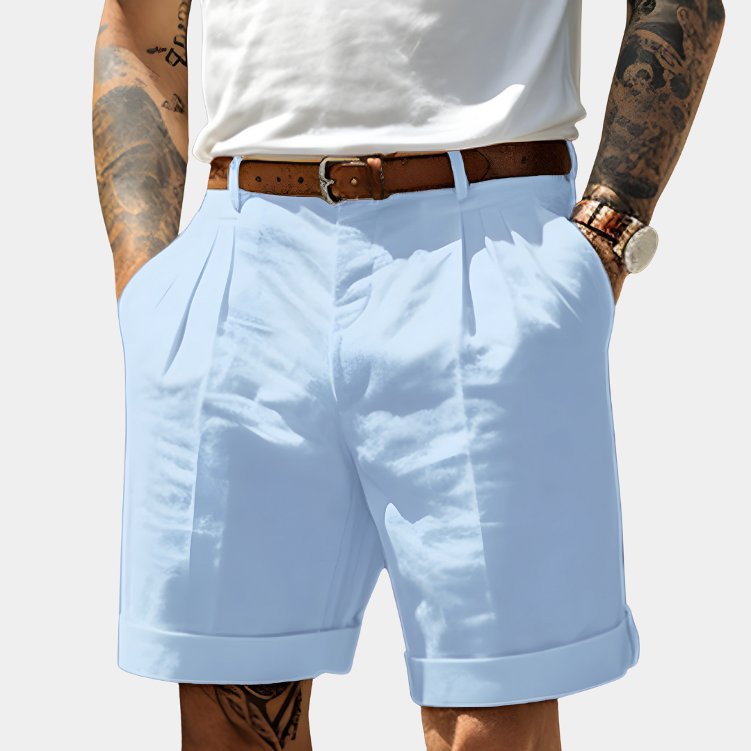 Sevanno | Elegante, pustende bermudashorts i bomull