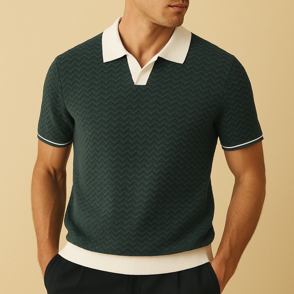 Luca | Polo de tecido texturado