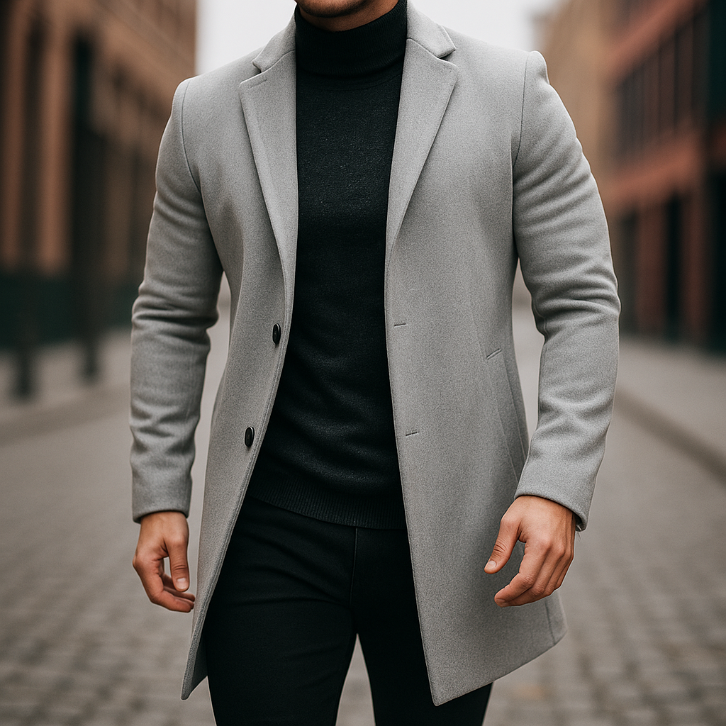 Sevanno | Men’s Wool Trench Coat