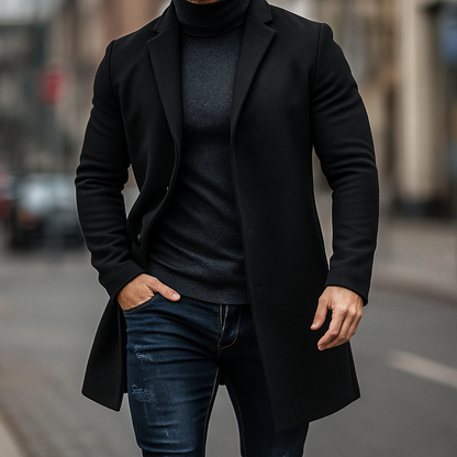 Sevanno | Men’s Wool Trench Coat