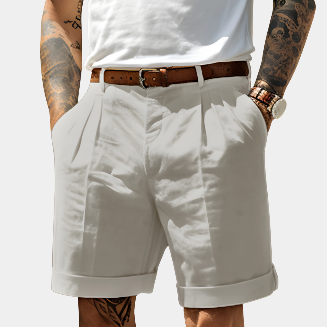 Sevanno | Elegante, pustende bermudashorts i bomull