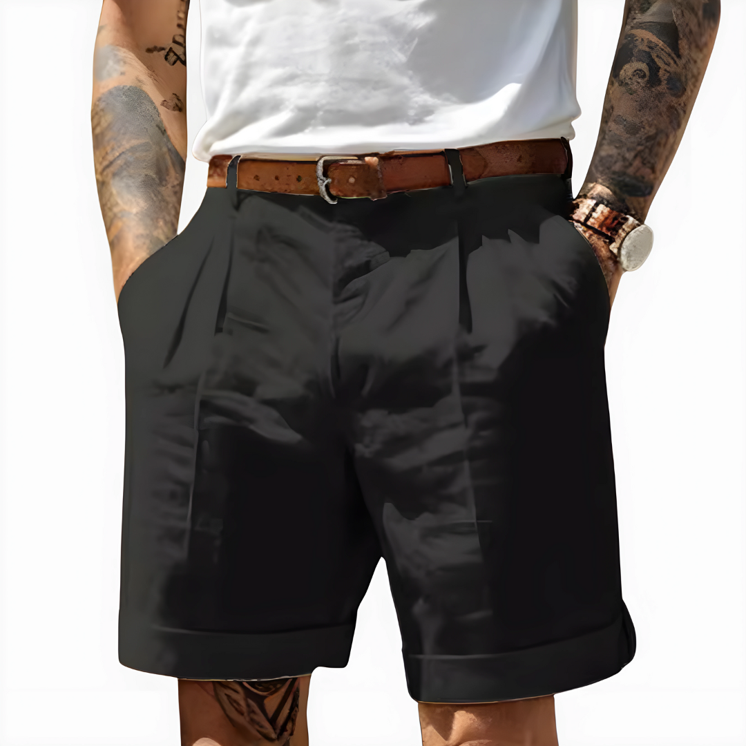 Sevanno | Elegante, pustende bermudashorts i bomull