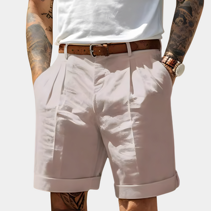 Sevanno | Elegante, pustende bermudashorts i bomull
