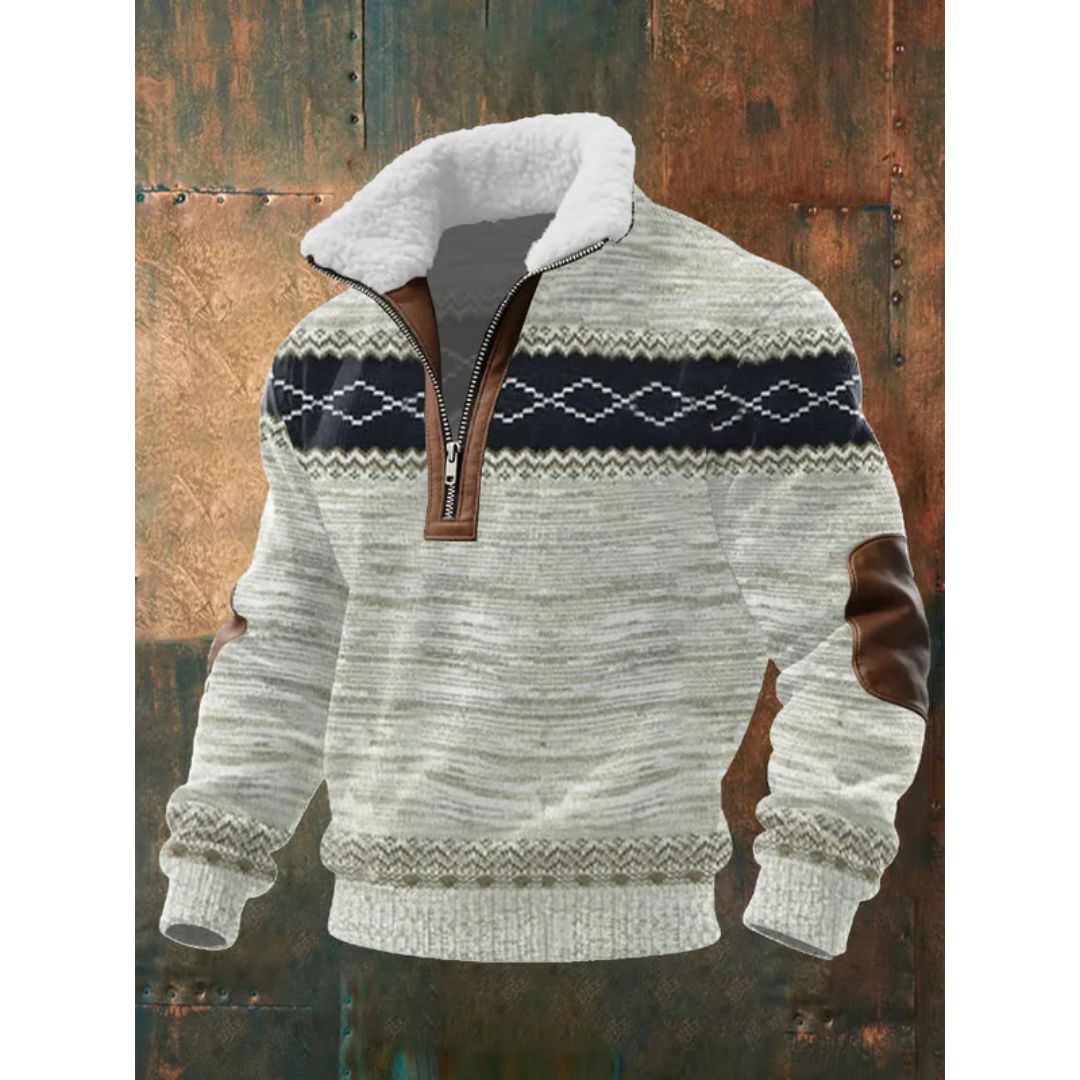 Sevanno | High-Neck Fleece Sweater