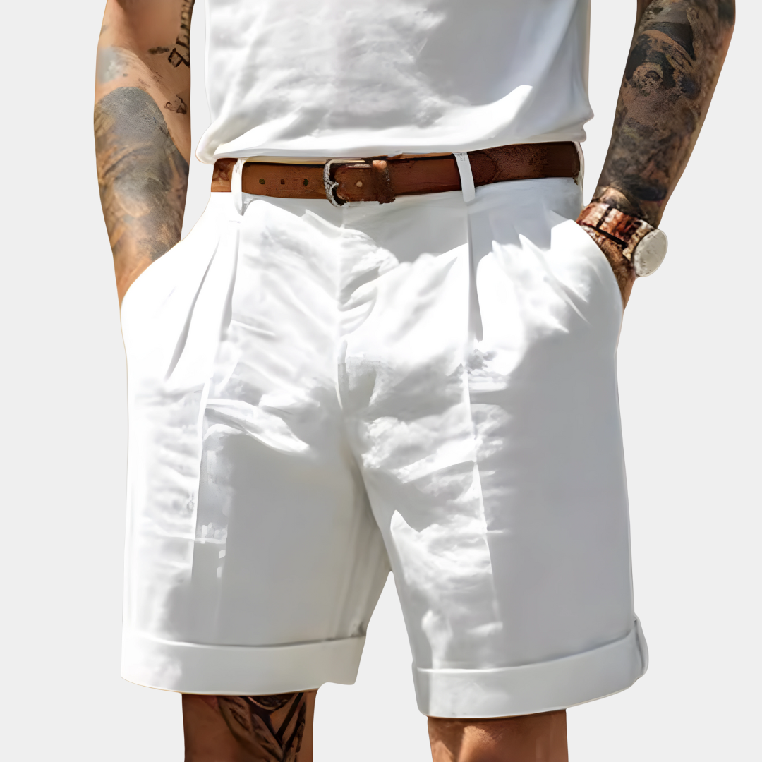 Sevanno | Elegante, pustende bermudashorts i bomull