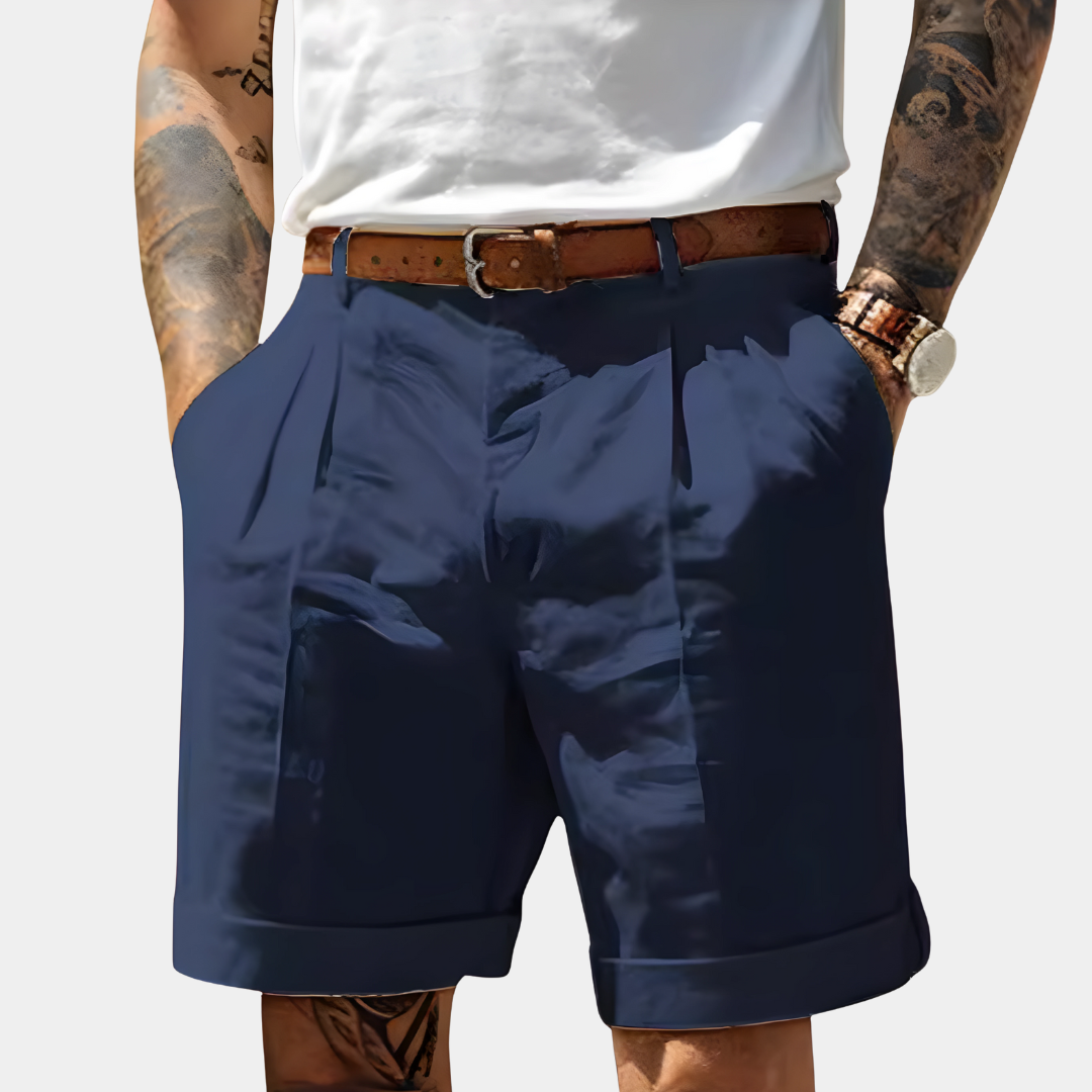 Sevanno | Elegante, pustende bermudashorts i bomull
