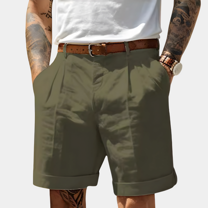 Sevanno | Elegante, pustende bermudashorts i bomull