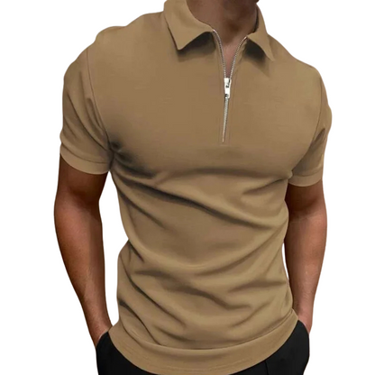 Gregorio | Modern Half-Zip Polo