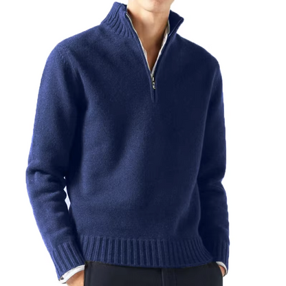 Sevanno | Col roulé zippé en laine pour homme