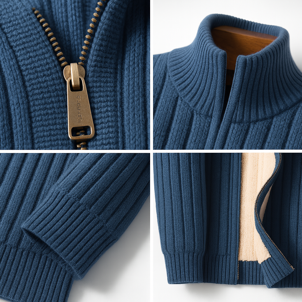 Sevanno | Cárdigan clásico y elegante con cremallera