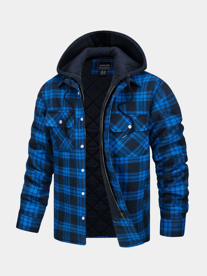 Sevanno | Plaid Hooded Jacket