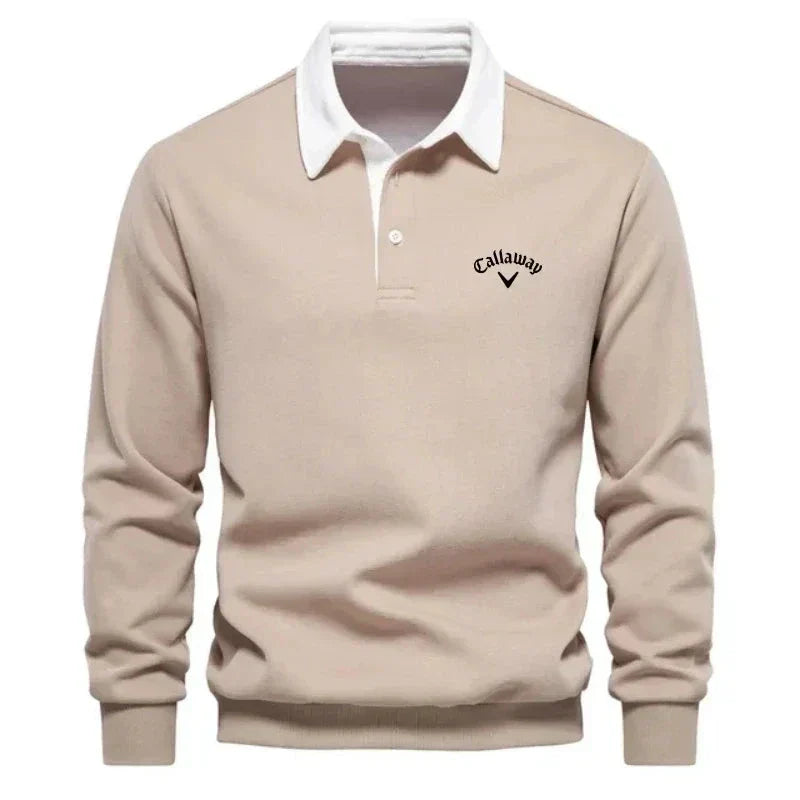 Sevanno | Pulover polo cu contraste rafinate