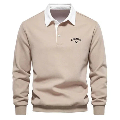 Sevanno | Pulover polo cu contraste rafinate