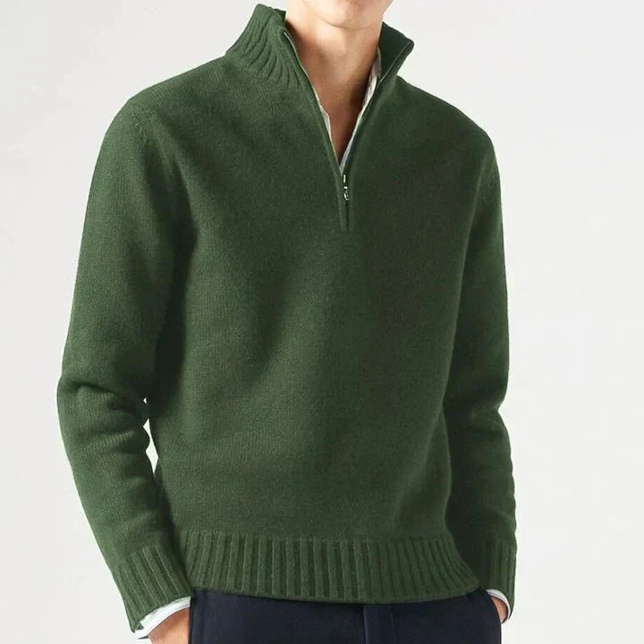 Sevanno | Col roulé zippé en laine pour homme