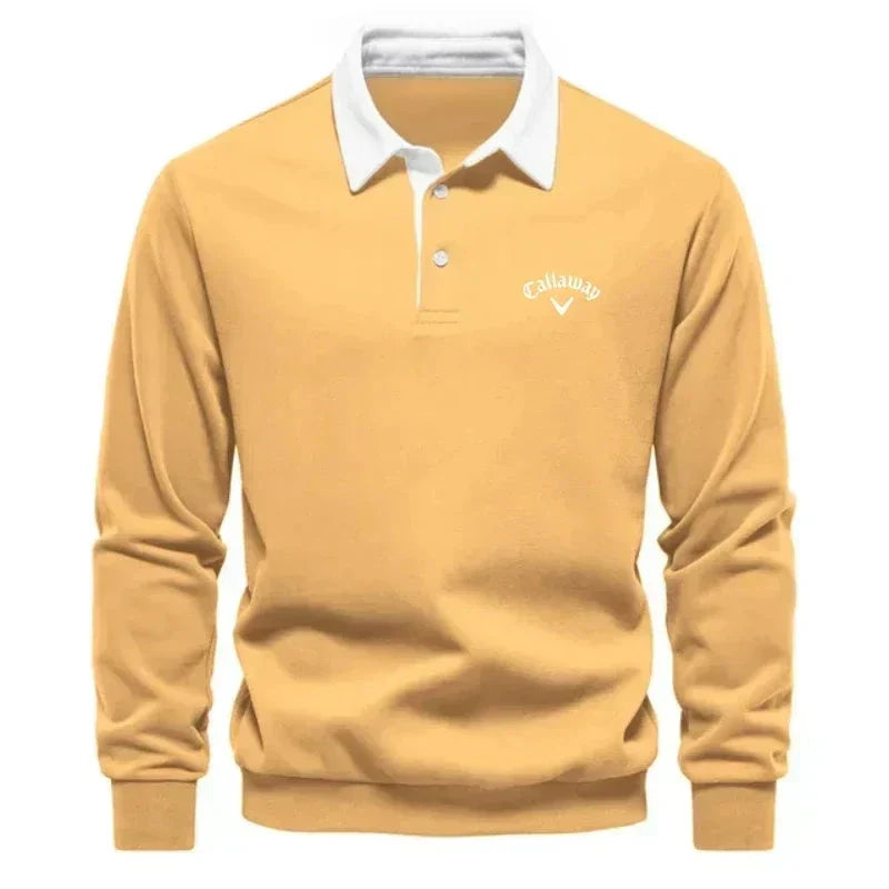 Sevanno | Pulover polo cu contraste rafinate