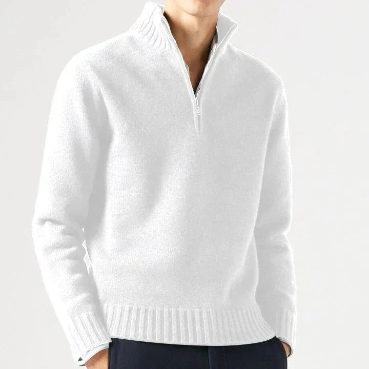 Sevanno | Col roulé zippé en laine pour homme