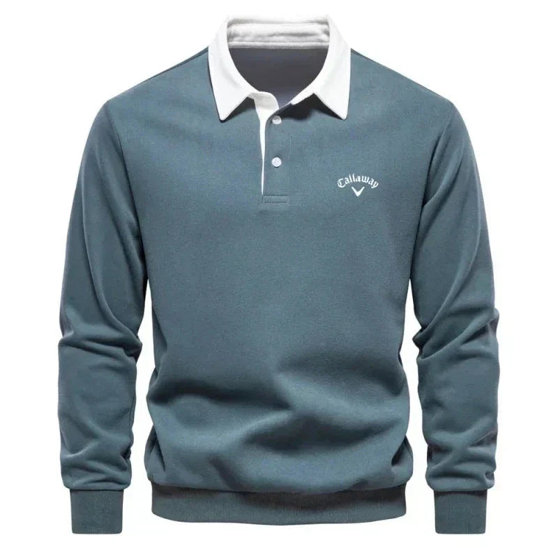 Sevanno | Pulover polo cu contraste rafinate