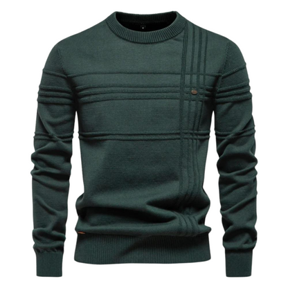 Sevanno | Camisola elegante para homem com padrão aos quadrados