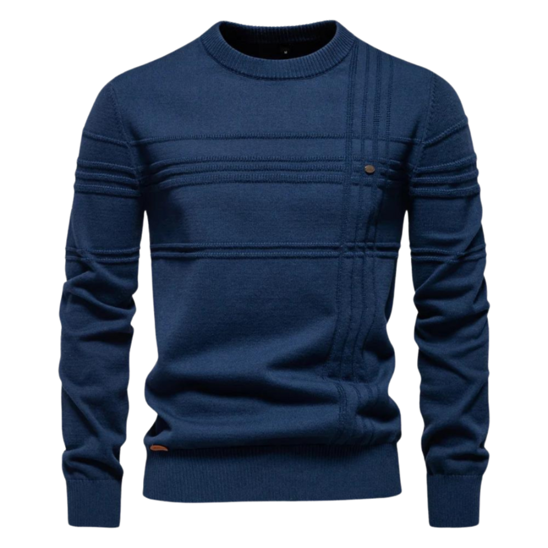 Sevanno | Camisola elegante para homem com padrão aos quadrados