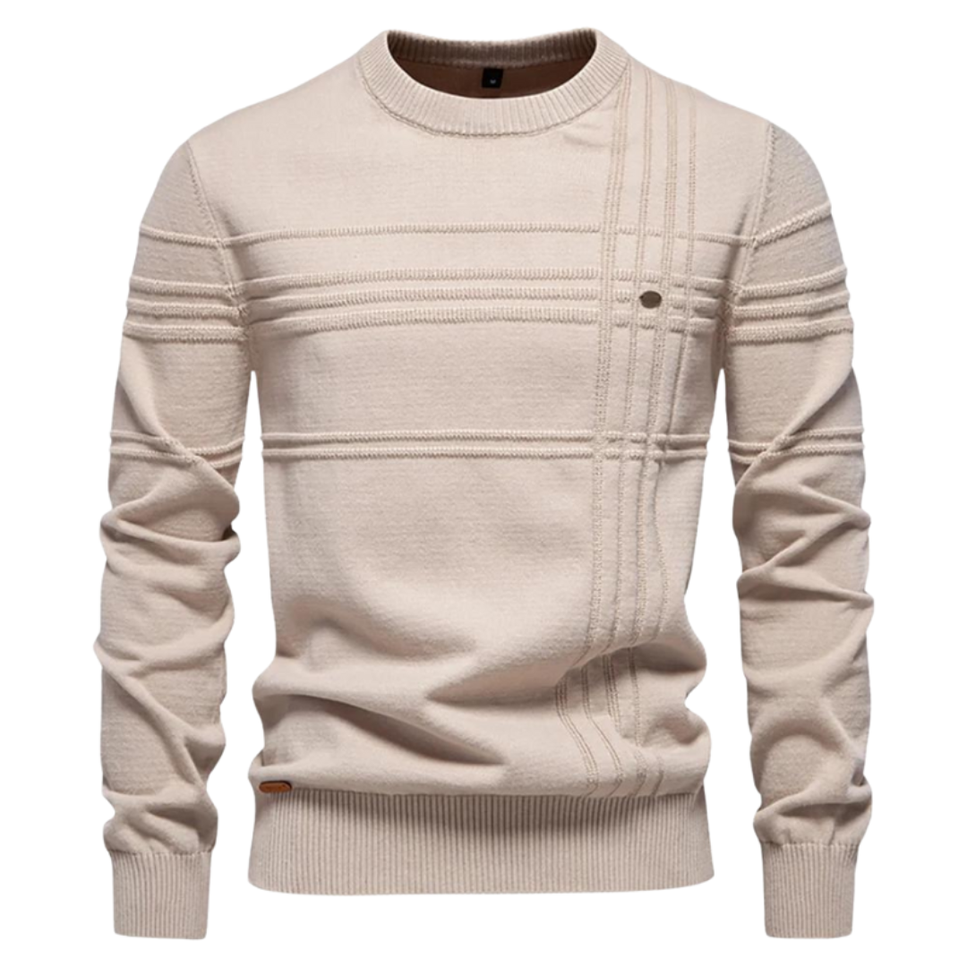 Sevanno | Camisola elegante para homem com padrão aos quadrados