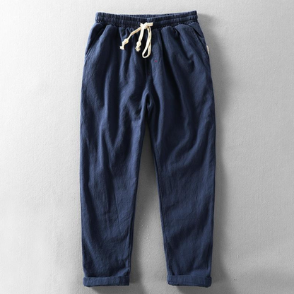 Sevanno | Men’s Relaxed-Fit Linen Trousers