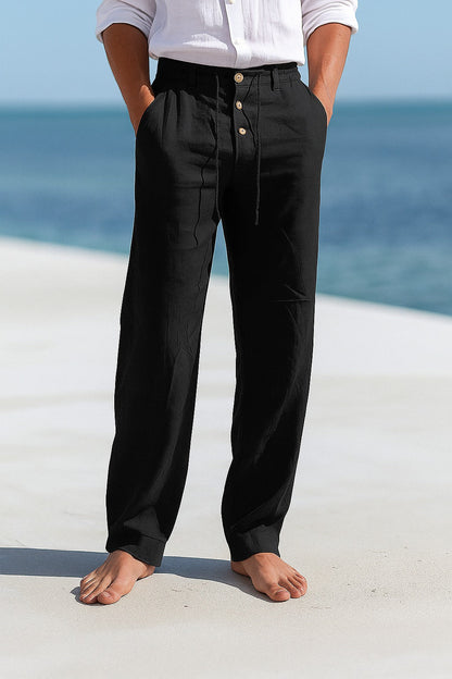 Matteo | Pantalones ligeros de lino para el verano