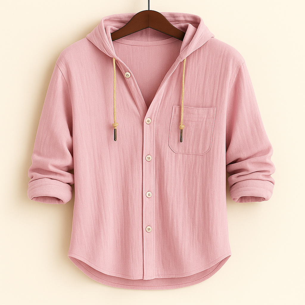 Sevanno | Camicia con cappuccio in morbido cotone di lusso