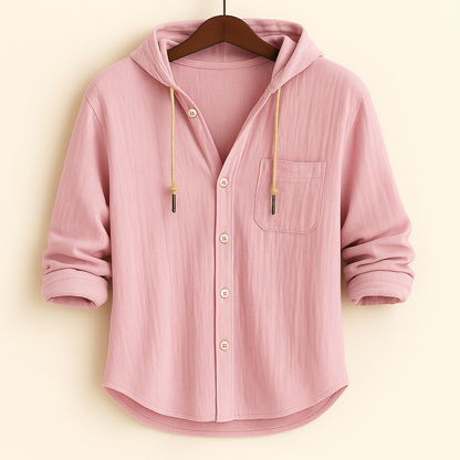 Sevanno | Camicia con cappuccio in morbido cotone di lusso