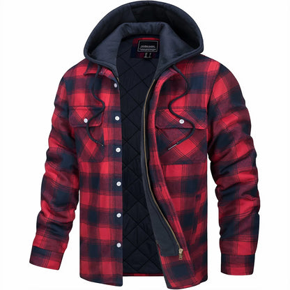 Sevanno | Plaid Hooded Jacket
